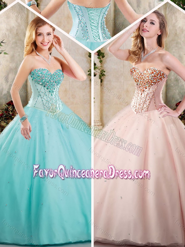 Latest Beading Sweetheart Quinceanera Dresses for 2016