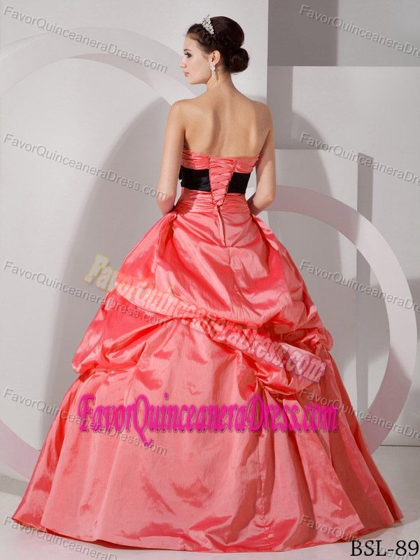 Fashionable Sweetheart Floor-length Taffeta Sweet Sixteen Quinceanera Dress