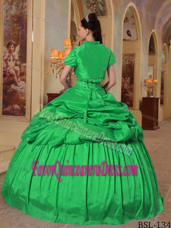 Memorable Sweetheart Floor-length Beaded Taffeta Quinceaneras Dresses