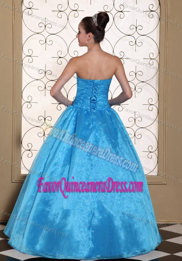Most Popular Floor-length Quinces Dresses with Beadings and Ruches on Sale
