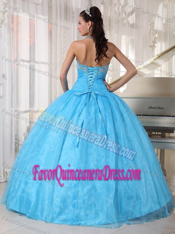 Ruched and Beaded 2013 Dress for Quince in Taffeta and Organza with Appliques