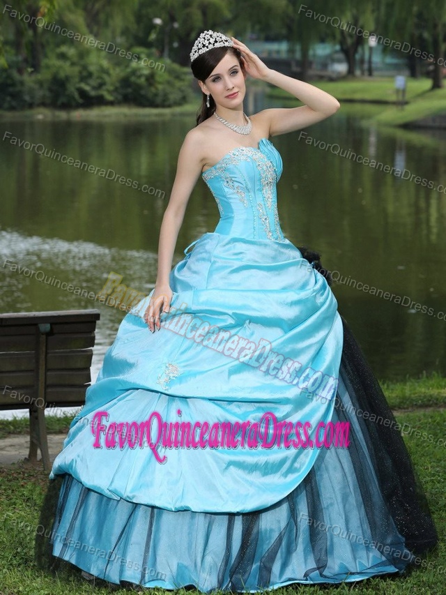 Beautiful Sweetheart Ball Gown Beaded Quince Dresses in Taffeta and Tulle