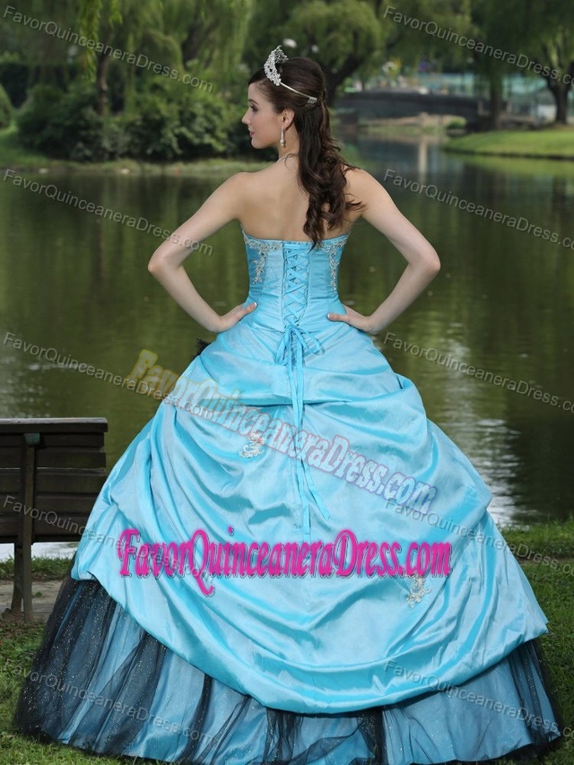 Beautiful Sweetheart Ball Gown Beaded Quince Dresses in Taffeta and Tulle