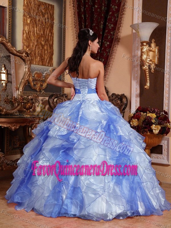 Multi-colored Beaded and Ruched Upscale Quinceanera Gown Dresses with Sash