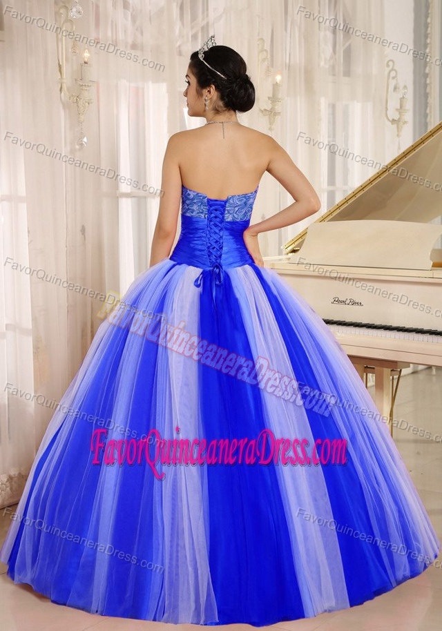 Attractive Multi-color Quinces Dresses Made in Tulle Decorated with Sash on Sale