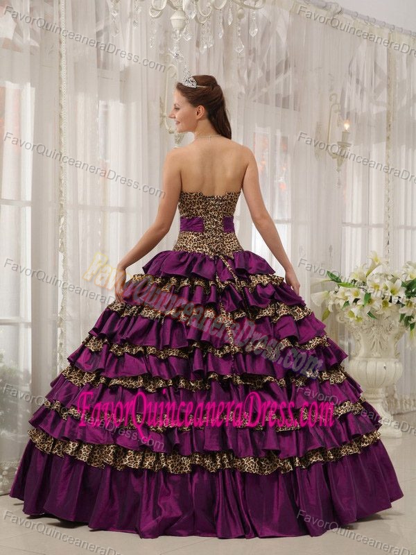 Multicolor Ball Gown Sweetheart Quinceanera Dresses with Layers and Sash