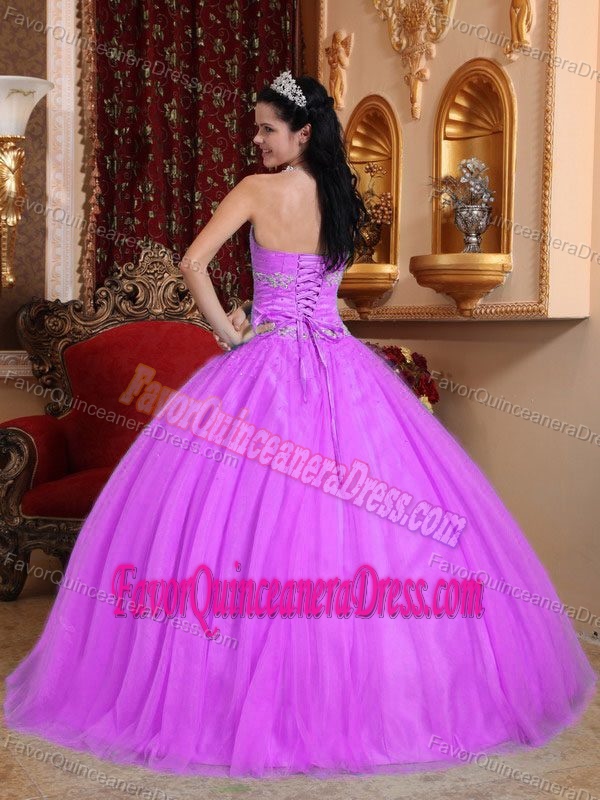 New Strapless Floor-length Beaded Quinceanera Dress in Tulle and Taffeta