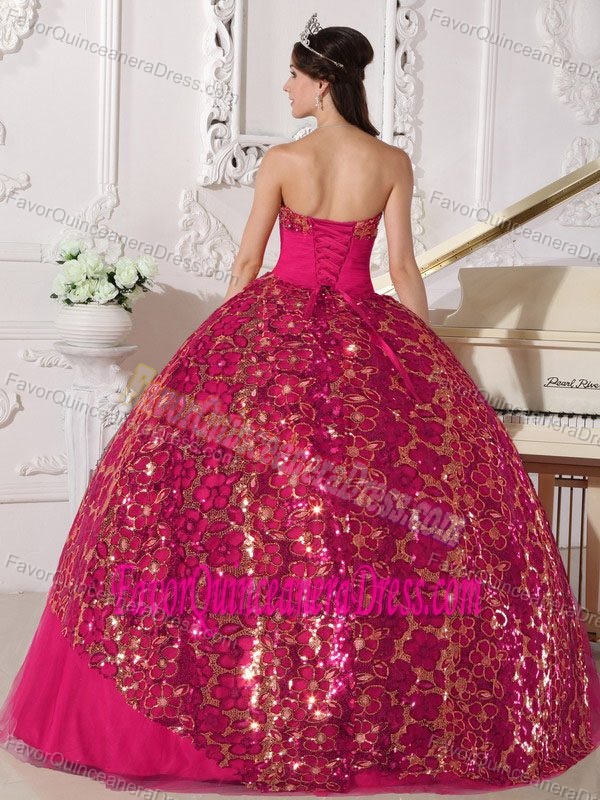 Unique Strapless Floor-length Tulle Quinceanera Dresses with Beading