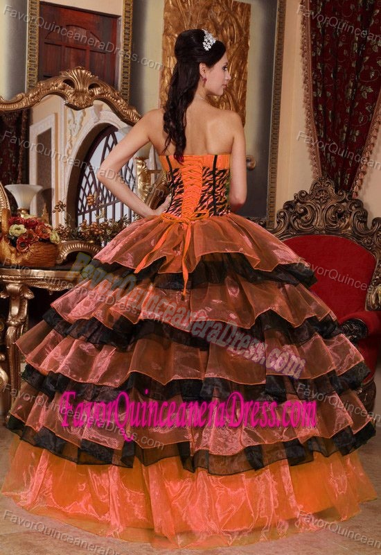 Multicolor Ball Gown Sweetheart Beaded Quinceanera Dresses with Ruffles