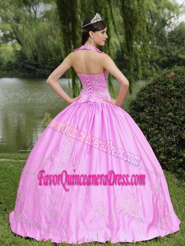 Dramatic Rose Pink 2013 New Arrival Quinceanera Dress with Beading