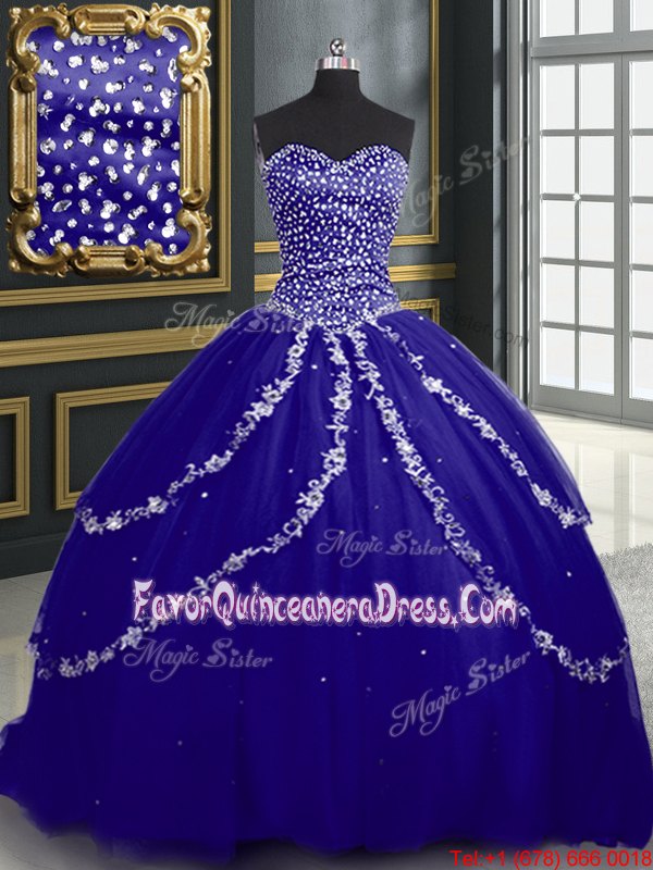 Fantastic Sweetheart Sleeveless Lace Up 15 Quinceanera Dress Aqua Blue Organza