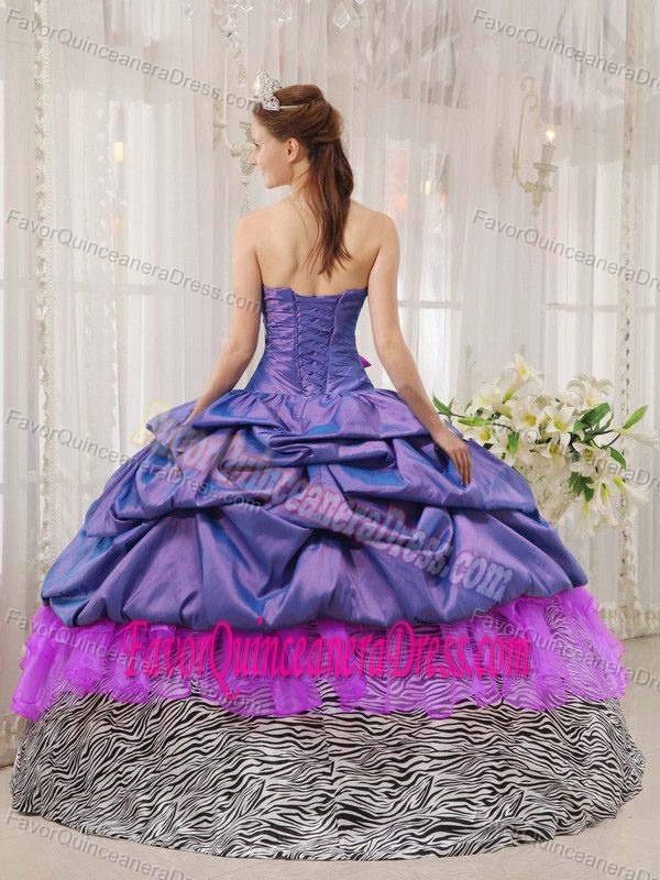 Perfect Strapless Multi-color Quinceanera Dresses in Special Fabric