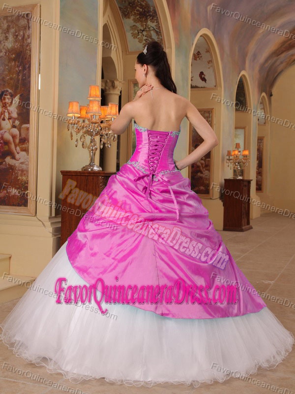 Multicolor Sweetheart Beaded Quinceanera Dresses with Hand Made Flowers