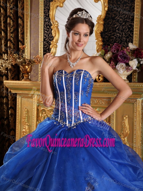 Special Royal Blue Ball Gown Sweetheart Quinceanera Dresses with Embroidery