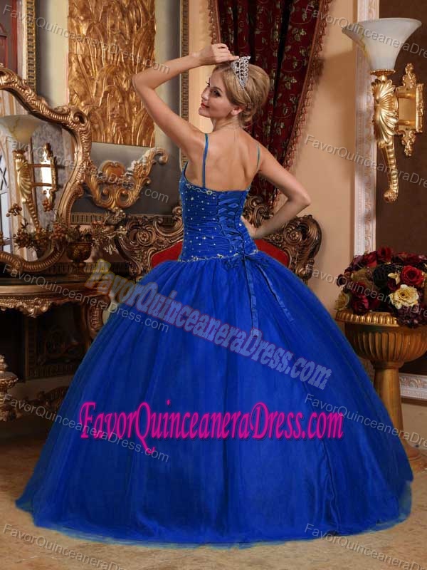New Navy Blue Quinceanera Dresses with Appliques and Hand Made Flowers