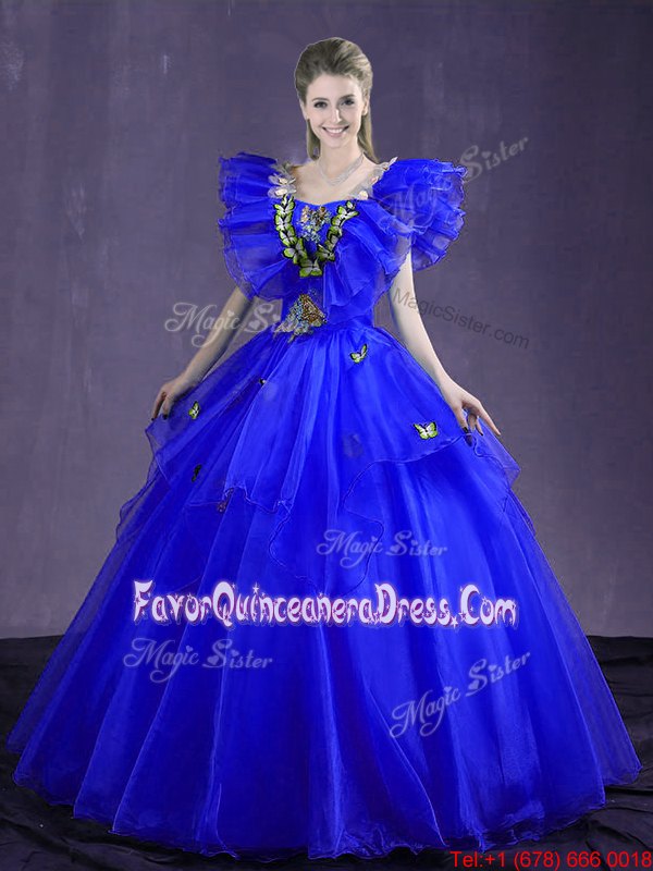  Aqua Blue Sweetheart Neckline Beading and Pick Ups 15th Birthday Dress Sleeveless Lace Up