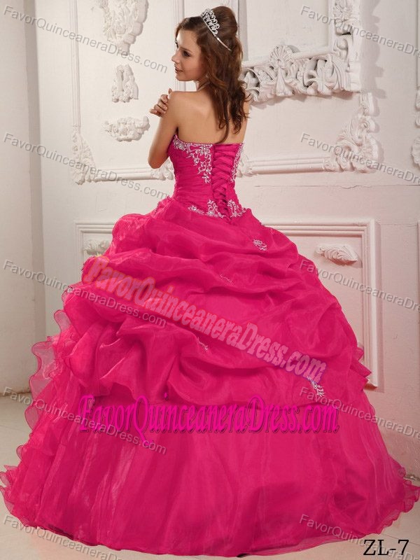 Ruched Coral Red Ball Gown Sweet Sixteen Quinceanera Dresses with Ruffles