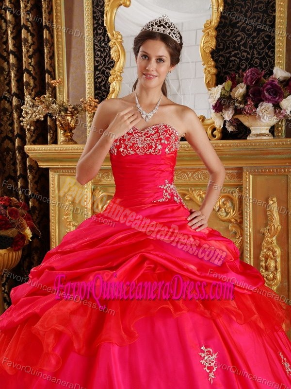 Dreamy Beaded Sweetheart Dress for Quinceaneras with Ruffled Layers 2013