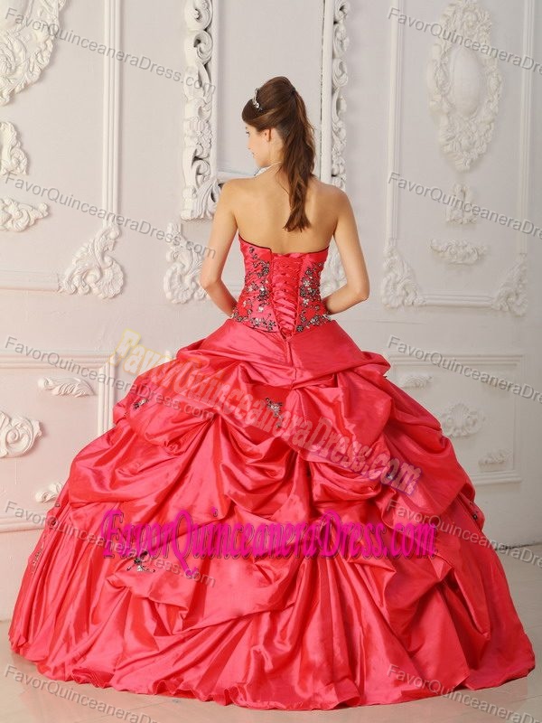 Fashionable Appliqued Ball Gown Sweet Sixteen Quinceanera Dresses for Cheap