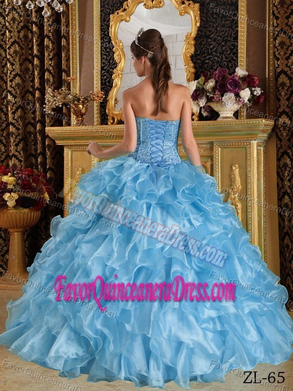 Amazing Ruched and Beaded Quinceanera Gown with Layers and One Shoulder