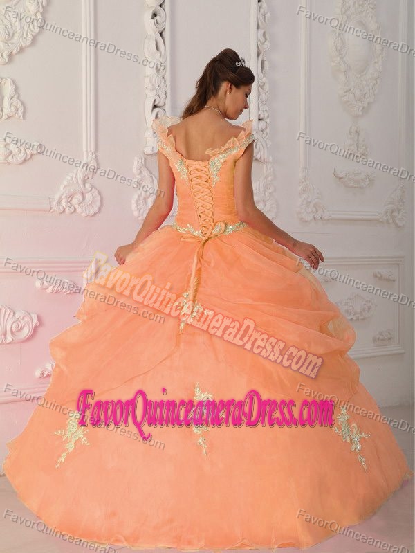 Elegant V-neck Quinceanera Dresses with Appliques and Beading for 2013