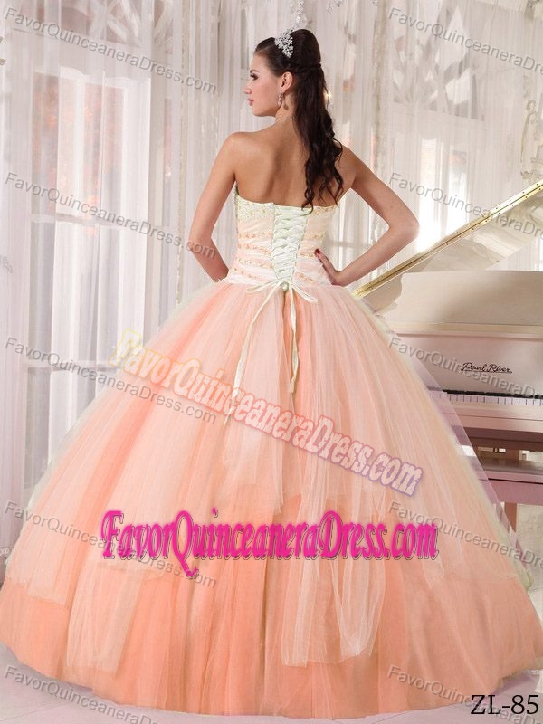 Recommended Tulle Taffeta Orange Red Quinceanera Gowns under 200