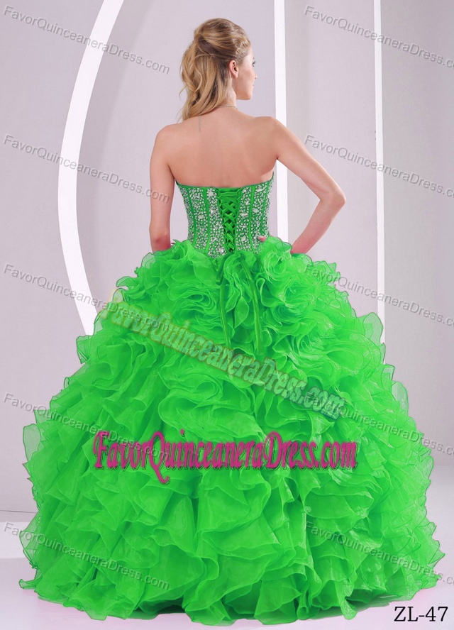 Recommended Beaded Ruffles Sweetheart Sweet 16 Quince Dresses under 250