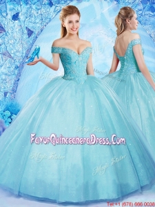 Popular Really Puffy Off the Shoulder Quinceanera Dress with Beading