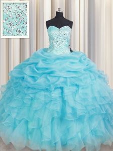 Custom Designed White And Purple Quince Ball Gowns Military Ball and Sweet 16 and Quinceanera and For with Beading and Ruffles and Ruching Sweetheart Sleeveless Lace Up